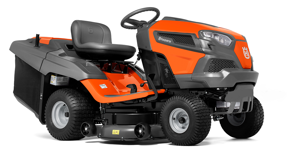 1.png HUSQVARNA TC 242 T mit Schneeschild 120Plus & Gartentraktoren Anhänger 275 – Bild 1
