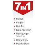Rasenmäher MS225-53E Scheppach – E-Start | Radantrieb | 7PS | 53cm Schnittbreite | 65 Liter Fangkorb – Bild 2