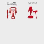 Rasenmäher MS225-53E Scheppach – E-Start | Radantrieb | 7PS | 53cm Schnittbreite | 65 Liter Fangkorb – Bild 6