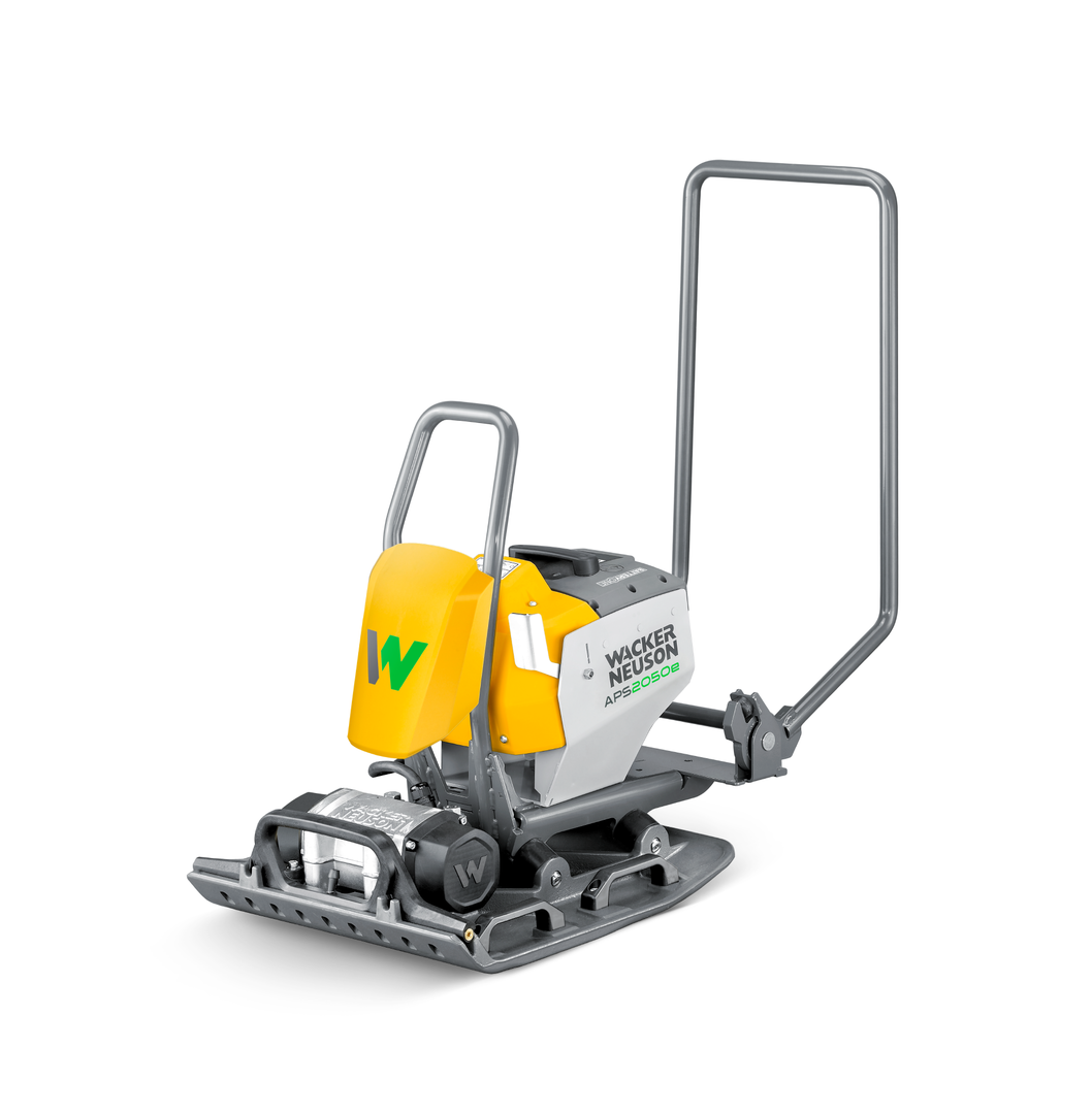 APS2050e.png WACKER NEUSON APS 2050e – Akku Rüttelplatte vorlaufend mit 87 kg – Bild 1