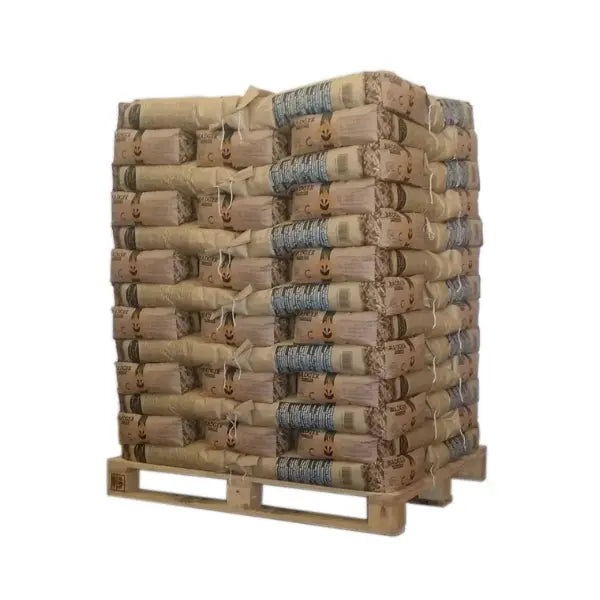 Designsanstitre-2025-12-17T115312.268.jpg Badger Holzpellets DINplus & ENplus A1 – Premium Nadelholz – Palette 975 kg (65 x 15 kg) – Bild 1
