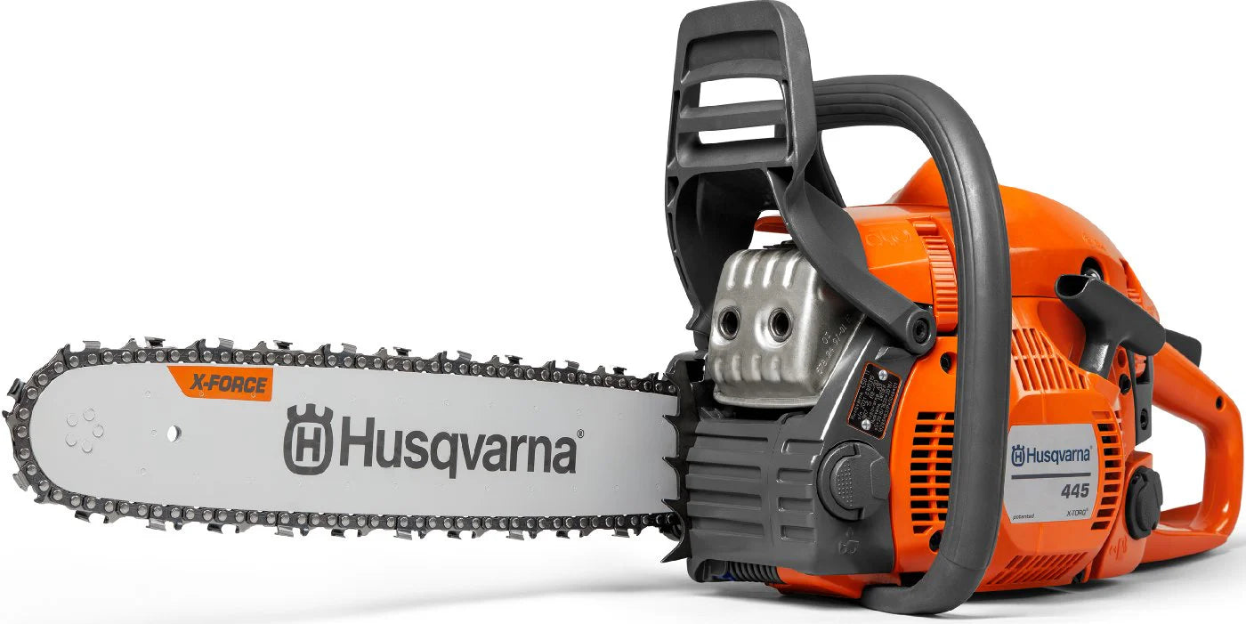 Husqvarna_445_Mark_II_20220110_1800x1800_2a9d1811-ed7b-4d46-b0e1-8a599c7eea59.jpg Husqvarna Allround Benzin Motorsäge 445 Mark II – Modell 2024-Neu – Bild 1