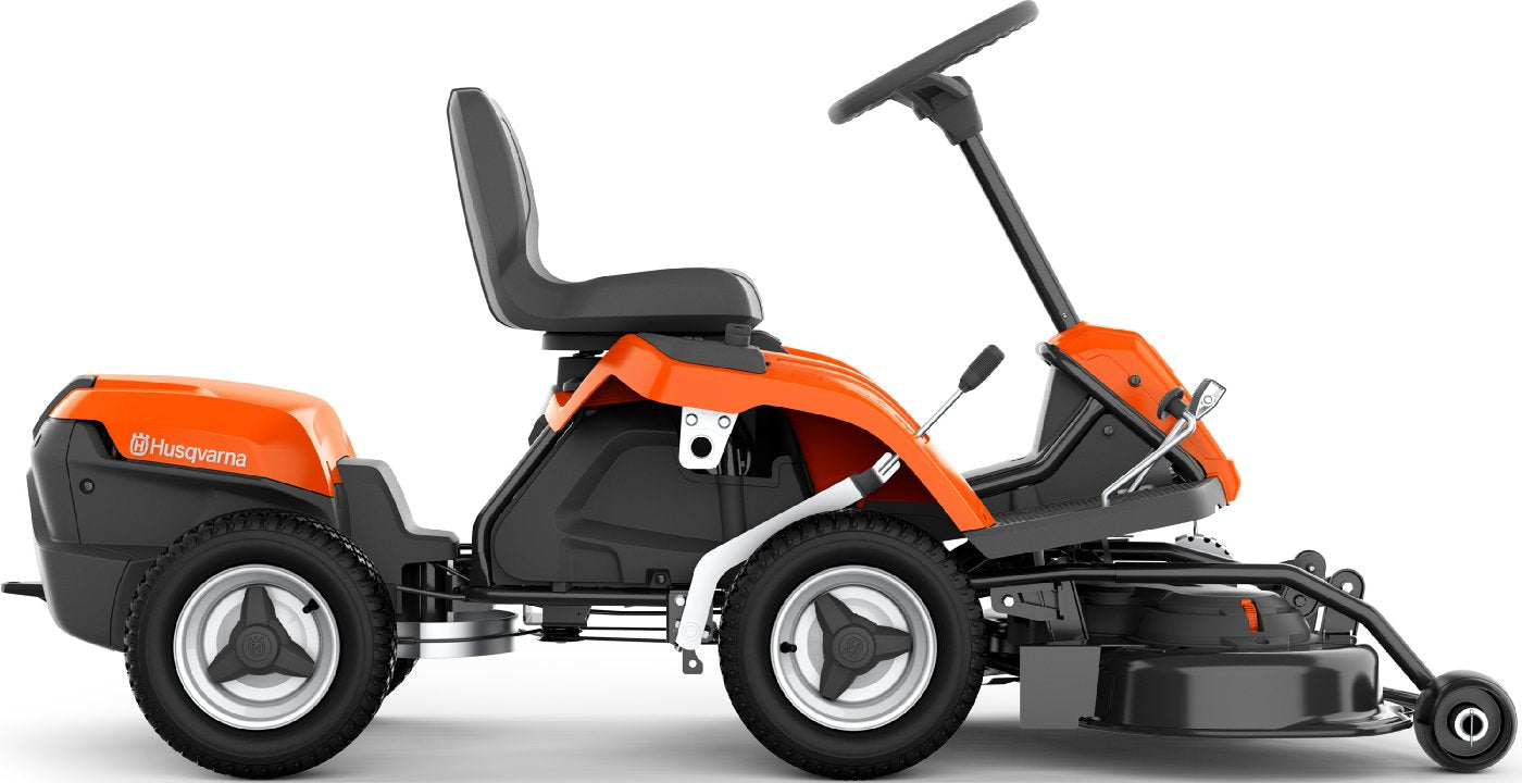 Husqvarna Akku-Frontmäher R 112iC mit Mähdeck Combi 85, Akku und Ladegerät – Bild 2