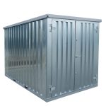 Lagercontainer 3×2 Meter Galvanisiert Doppeltüren Kurze Seite – Bild 2