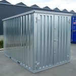 Lagercontainer 3×2 Meter Galvanisiert Doppeltüren Kurze Seite – Bild 3