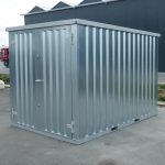 Lagercontainer 3×2 Meter Galvanisiert Doppeltüren Kurze Seite – Bild 4