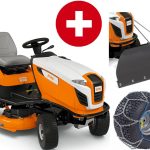STIHL Rasentraktor RT 5097 Winterpaket mit Schneeschild und Schneeketten – Modell 2025-Neu
