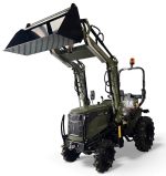 Startrac Allrad-Kleintraktor 22 Nato-Grün mit Galaxy-Garden-Pro-Bereifung + Fontlader inklusive Schaufel