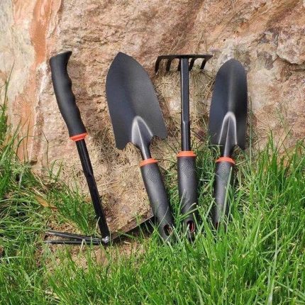 Ergonomische Gartenschaufeln und -rechen