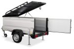 Dachzelt Auto Anhänger 1000kg KT-EB2 – Aluminium Zinkbeschichtung – Bild 2