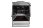 Anhänger 264×125 UNITRAILER FORCE 264 KIPP ungebremst mit H-1100 Rahmen und grauer Plane-Neu – Bild 14