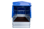 Anhänger 264×125 UNITRAILER FORCE 264 KIPP ungebremst mit H-1100 Spriegel und blauer Hochplane-Neu – Bild 13