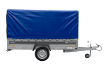 Anhänger 264×125 UNITRAILER FORCE 264 KIPP ungebremst mit H-1100 Spriegel und blauer Hochplane-Neu – Bild 12