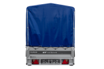 Anhänger 264×125 UNITRAILER FORCE 264 KIPP ungebremst mit H-1100 Spriegel und blauer Hochplane-Neu – Bild 3