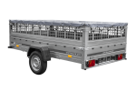 Anhänger 264×150 UNITRAILER GARDEN 265 KIPP mit Gitterwänden, H-0-Rahmen und grauer Plane-Neu – Bild 4