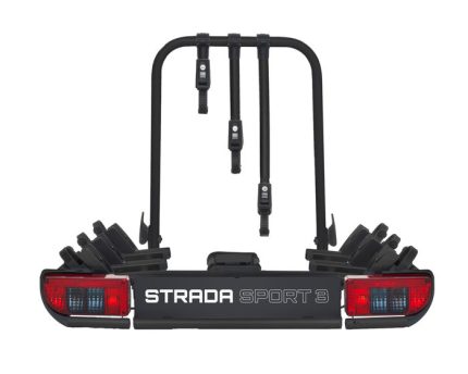 Atera Strada Sport M3 – Anhängerkupplungs-Fahrradträger für 3 Fahrräder (schwarz)-Neu