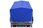 Auto Anhänger 230×125 Garden Trailer 230 KIPP Unitrailer 750 kg mit Stützrad, blauer Hochplane und Hochspriegel-Neu – Bild 7