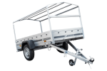 Auto Anhänger 230×125 Garden Trailer 230 KIPP Unitrailer 750 kg mit Stützrad, blauer Hochplane und Hochspriegel-Neu – Bild 13