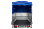 Autotransportanhänger 230×125 UNITRAILER FORCE 230 KIPP mit BIS-Seitenwänden, H-800-Rahmen und blauer Plane-Neu – Bild 12