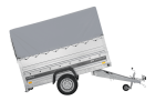 Autotransportanhänger 230×125 UNITRAILER FORCE 230 KIPP mit BIS-Seitenwänden, H-800-Rahmen und grauer Plane-Neu – Bild 8
