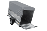 Autotransportanhänger 230×125 UNITRAILER FORCE 230 KIPP mit BIS-Seitenwänden, H-800-Rahmen und grauer Plane-Neu – Bild 11