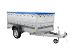 Autotransportanhänger auf Federn 230×125 UNITRAILER FORCE 230/R KIPP mit BIS-Seitenwänden, H-0-Rahmen und blauer Plane-Neu – Bild 7