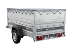 Autotransportanhänger auf Federn 230×125 UNITRAILER FORCE 230/R KIPP mit BIS-Seitenwänden, H-0-Rahmen und grauer Plane-Neu – Bild 3