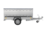 Autotransportanhänger auf Federn 230×125 UNITRAILER FORCE 230/R KIPP mit BIS-Seitenwänden, H-0-Rahmen und grauer Plane-Neu – Bild 4