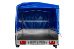 Autotransportanhänger auf Federn 264×150 UNITRAILER GARDEN 265/R KIPP mit H-1100 Rahmen und blauer Plane-Neu – Bild 5