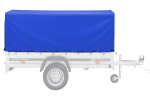 Auto Anhänger 230×125 Garden Trailer 230 KIPP Unitrailer 750 kg mit Stützrad, blauer Hochplane und Hochspriegel-Neu – Bild 17