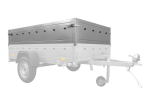 PKW-Anhänger 230×125 UNITRAILER GARDEN 230 FD mit BIS-Bordwänden, H-800-Gestell und blauer Plane-Neu – Bild 16