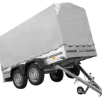 Der Anhänger Garden Trailer 264/2 KIPP MIT STÜTZRAD, H-1100-HOCHSPRIEGEL UND GRAUER PLANE-Neu