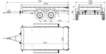 Der Anhänger Garden Trailer 264/2 KIPP MIT STÜTZRAD, H-1100-HOCHSPRIEGEL UND GRAUER PLANE-Neu – Bild 2