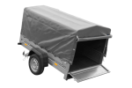 Einachsanhänger 200×125 UNITRAILER GARDEN 201 KIPP mit H-800 Rahmen und grauer Plane-Neu – Bild 9