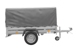 Einachsanhänger 200×125 UNITRAILER GARDEN 201 KIPP mit H-800 Rahmen und grauer Plane-Neu – Bild 4