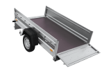 Einachsanhänger 230×125 UNITRAILER FORCE 230 KIPP mit Gitterseitenwänden, H-0-Rahmen und blauer Plane-Neu – Bild 12