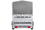 Einachsanhänger 230×125 UNITRAILER FORCE 230 KIPP mit Gitterseitenwänden, H-800 Rahmen und grauer Plane-Neu – Bild 12
