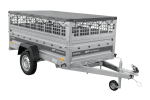 Einachsanhänger 230×125 UNITRAILER FORCE 230 KIPP mit Gitterwänden, H-0-Rahmen und grauer Plane-Neu – Bild 12