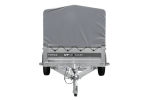 Einachsanhänger 230×125 UNITRAILER FORCE 230 KIPP mit H-800 Spriegel und grauer Hochplane-Neu – Bild 8