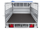 Einachsanhänger 264×125 UNITRAILER FORCE 264 KIPP mit Gitterwänden, H-0-Rahmen und blauer Plane-Neu – Bild 14