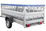 Einachsanhänger 264×125 UNITRAILER FORCE 264 KIPP mit Gitterwänden, H-0-Rahmen und blauer Plane-Neu – Bild 9