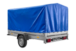 Einachsanhänger 264×150 UNITRAILER GARDEN 265 KIPP mit H-1100 Rahmen und blauer Plane-Neu – Bild 7