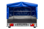 Einachsanhänger 264×150 UNITRAILER GARDEN 265 KIPP mit H-800 Rahmen und blauer Plane-Neu – Bild 13