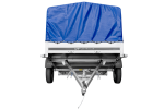 Einachsanhänger 264×150 UNITRAILER GARDEN 265 KIPP mit H-800 Rahmen und blauer Plane-Neu – Bild 7