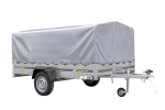 Einachsanhänger 264×150 UNITRAILER GARDEN 265 KIPP mit H-800 Rahmen und grauer Plane-Neu – Bild 3