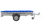 Einachsanhänger 264×150 UNITRAILER GARDEN 265 KIPP mit einem Flachplanenträger und blauer Plane-Neu – Bild 4