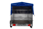 Einachsanhänger 264×150 UNITRAILER GARDEN 265 KIPP mit zusätzlichen Bordwänden, H-800-Hochspriegel und blauer Plane-Neu – Bild 10