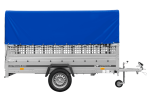 Einachsanhänger GARDEN TRAILER 264 KIPP mit Laubgitteraufsatz, Hochplane, Hochspriegel und Stützrad-Neu – Bild 4