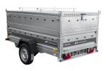 Einachsiger Anhänger auf Blattfedern 230×125 UNITRAILER FORCE 230/R KIPP mit BIS-Seitenwänden und Aluminiumabdeckung-Neu – Bild 4