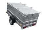 Einachsiger Anhänger auf Blattfedern 230×125 UNITRAILER FORCE 230/R KIPP mit BIS-Seitenwänden und Aluminiumabdeckung-Neu – Bild 8
